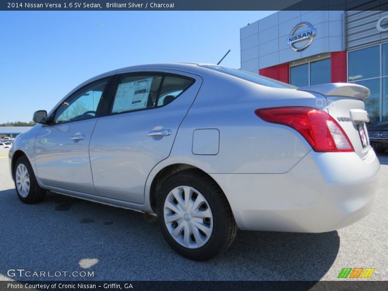 Brilliant Silver / Charcoal 2014 Nissan Versa 1.6 SV Sedan