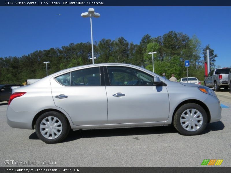 Brilliant Silver / Charcoal 2014 Nissan Versa 1.6 SV Sedan