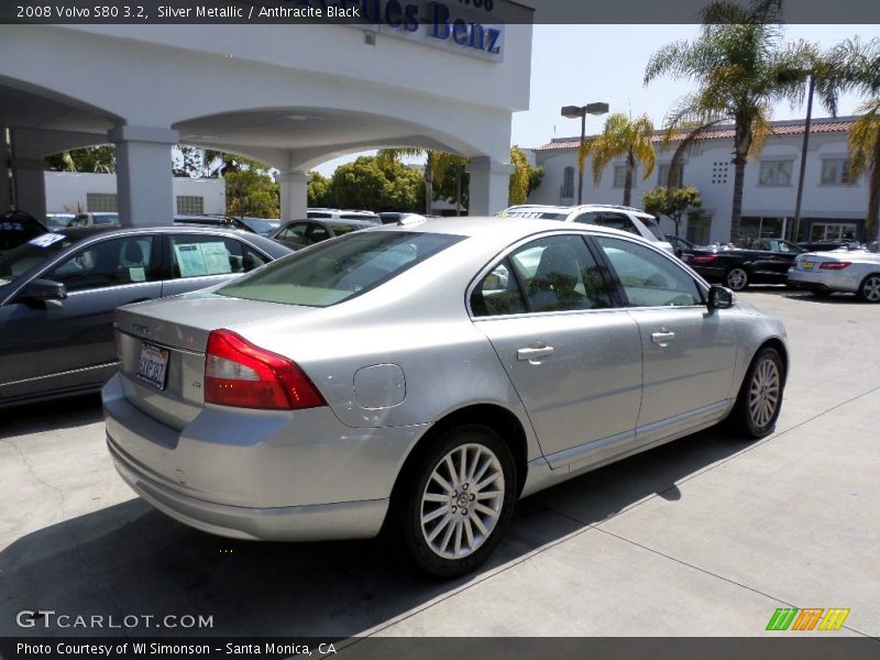 Silver Metallic / Anthracite Black 2008 Volvo S80 3.2