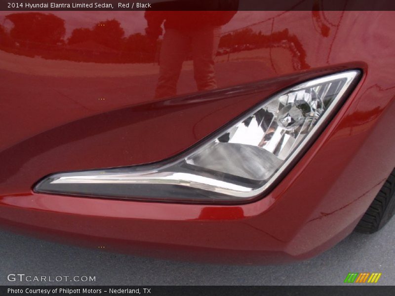 Red / Black 2014 Hyundai Elantra Limited Sedan