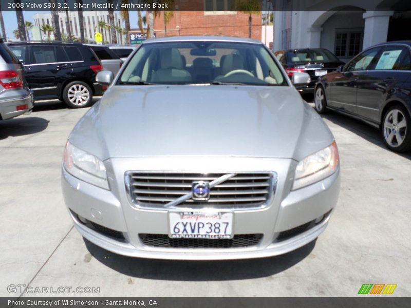 Silver Metallic / Anthracite Black 2008 Volvo S80 3.2