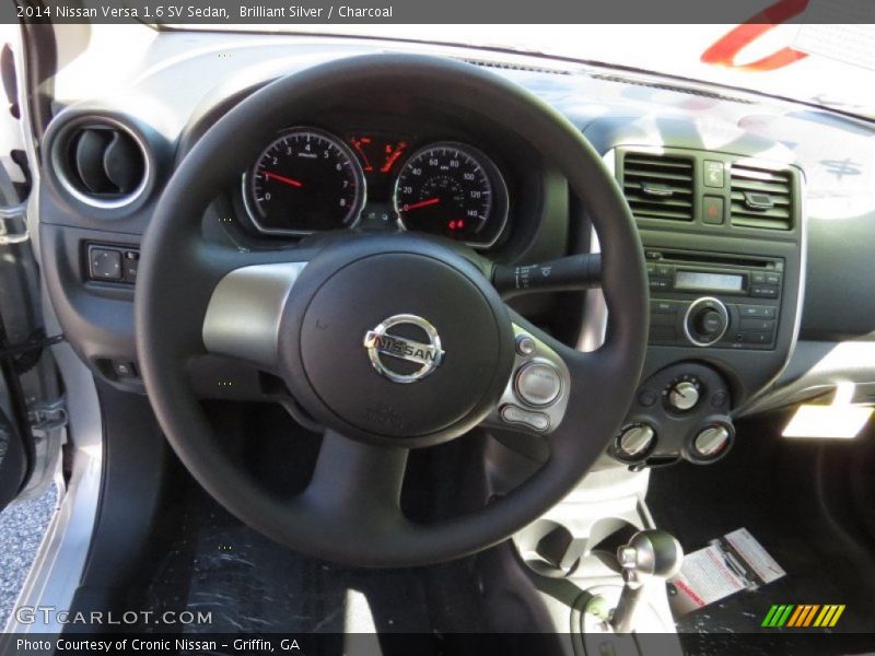 Brilliant Silver / Charcoal 2014 Nissan Versa 1.6 SV Sedan