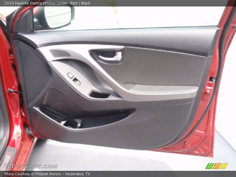 Red / Black 2014 Hyundai Elantra Limited Sedan
