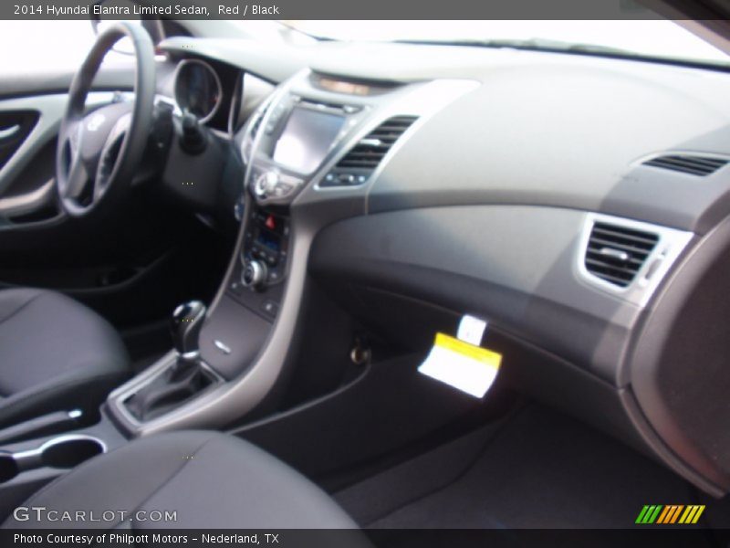 Red / Black 2014 Hyundai Elantra Limited Sedan