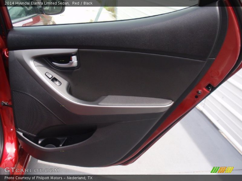 Red / Black 2014 Hyundai Elantra Limited Sedan