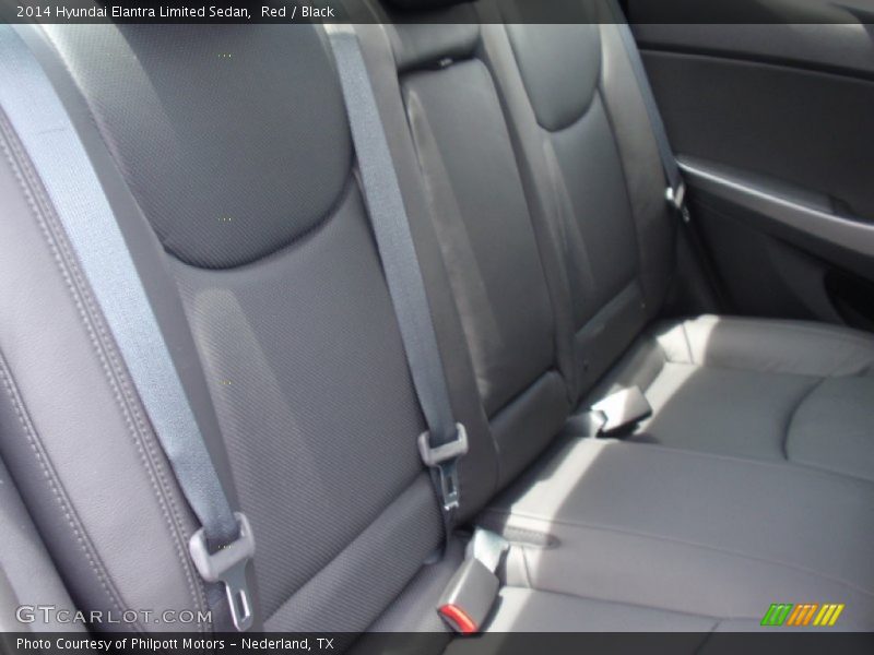 Red / Black 2014 Hyundai Elantra Limited Sedan