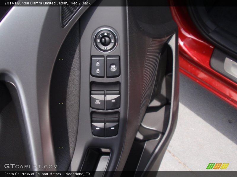 Red / Black 2014 Hyundai Elantra Limited Sedan