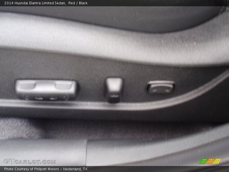 Red / Black 2014 Hyundai Elantra Limited Sedan