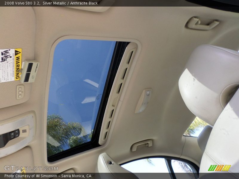 Silver Metallic / Anthracite Black 2008 Volvo S80 3.2