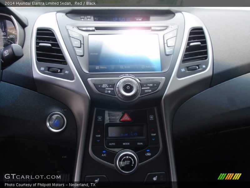 Red / Black 2014 Hyundai Elantra Limited Sedan