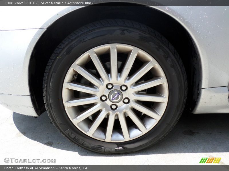 Silver Metallic / Anthracite Black 2008 Volvo S80 3.2