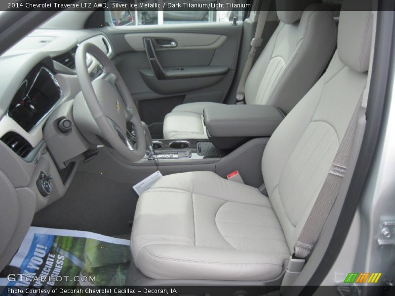 Silver Ice Metallic / Dark Titanium/Light Titanium 2014 Chevrolet Traverse LTZ AWD