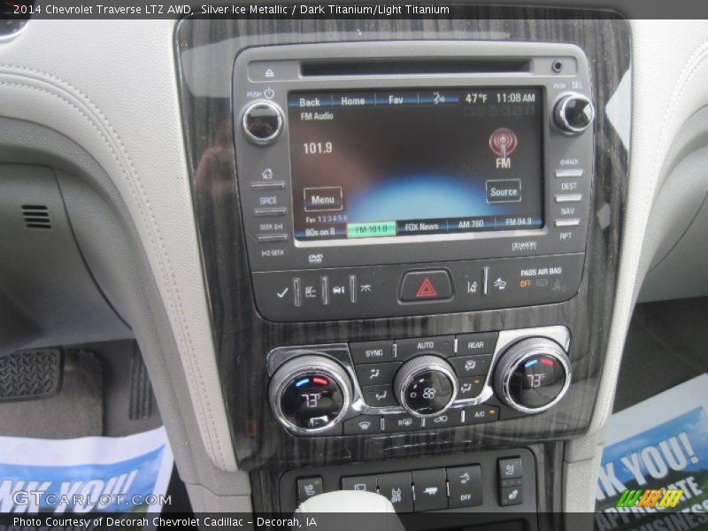 Silver Ice Metallic / Dark Titanium/Light Titanium 2014 Chevrolet Traverse LTZ AWD