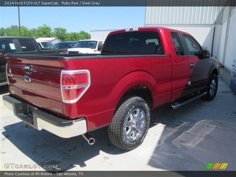 Ruby Red / Steel Grey 2014 Ford F150 XLT SuperCab