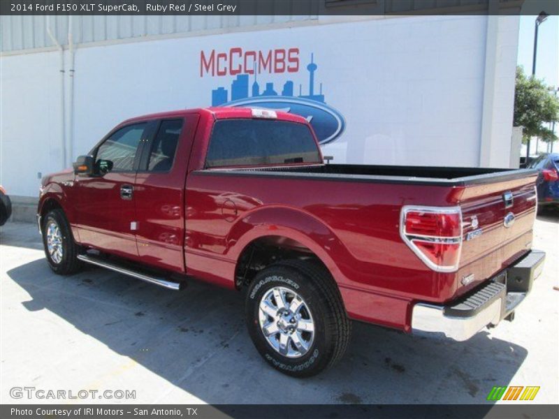 Ruby Red / Steel Grey 2014 Ford F150 XLT SuperCab
