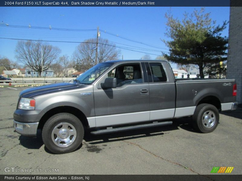 Dark Shadow Grey Metallic / Medium/Dark Flint 2004 Ford F150 XLT SuperCab 4x4