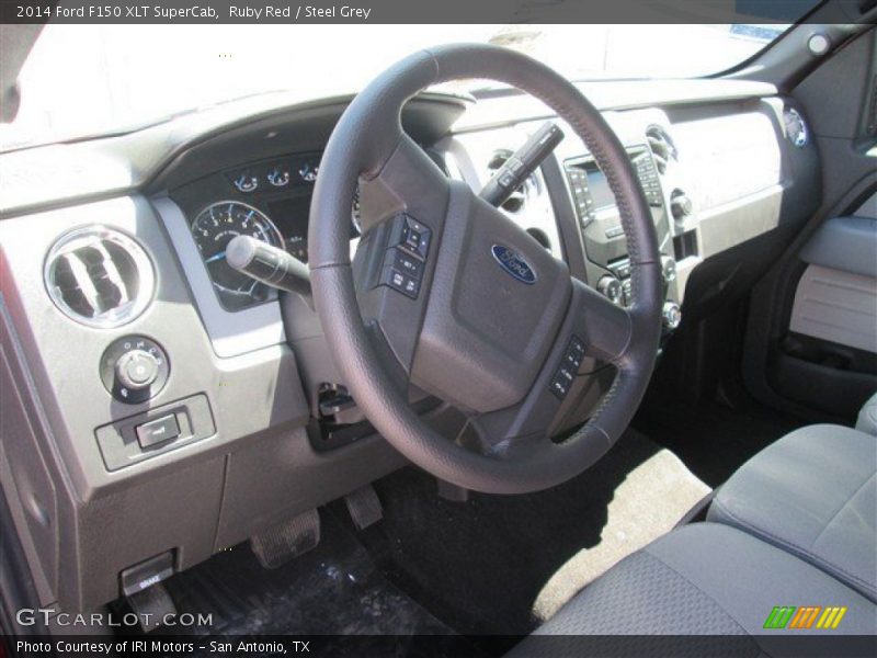 Ruby Red / Steel Grey 2014 Ford F150 XLT SuperCab