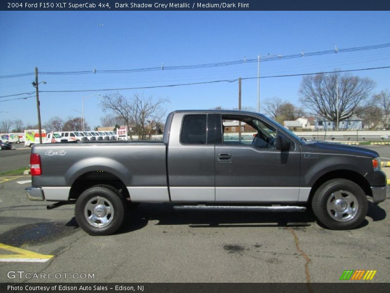 Dark Shadow Grey Metallic / Medium/Dark Flint 2004 Ford F150 XLT SuperCab 4x4