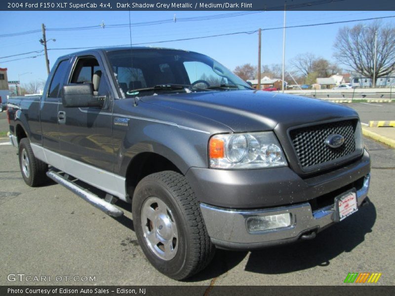 Dark Shadow Grey Metallic / Medium/Dark Flint 2004 Ford F150 XLT SuperCab 4x4