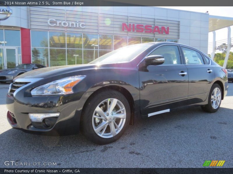 Storm Blue / Beige 2014 Nissan Altima 2.5 SL
