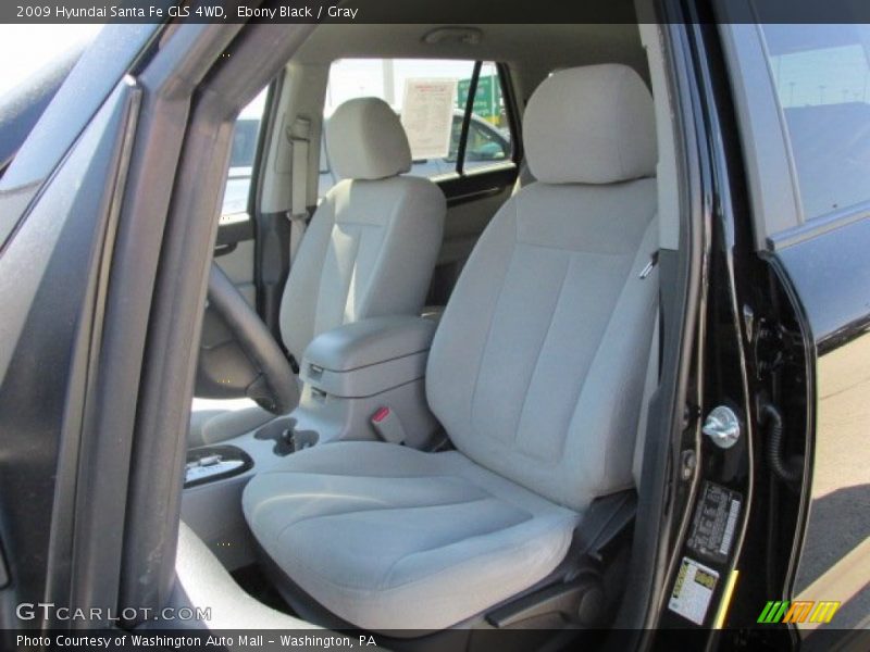 Ebony Black / Gray 2009 Hyundai Santa Fe GLS 4WD