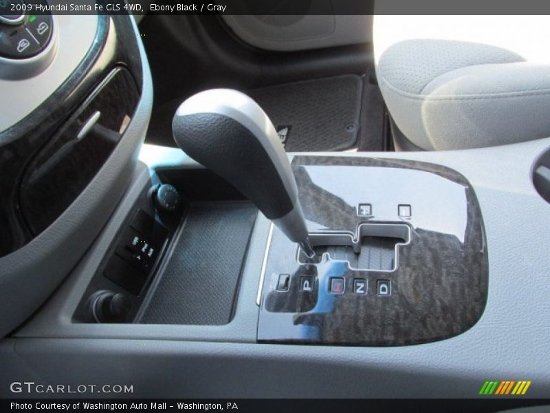 Ebony Black / Gray 2009 Hyundai Santa Fe GLS 4WD