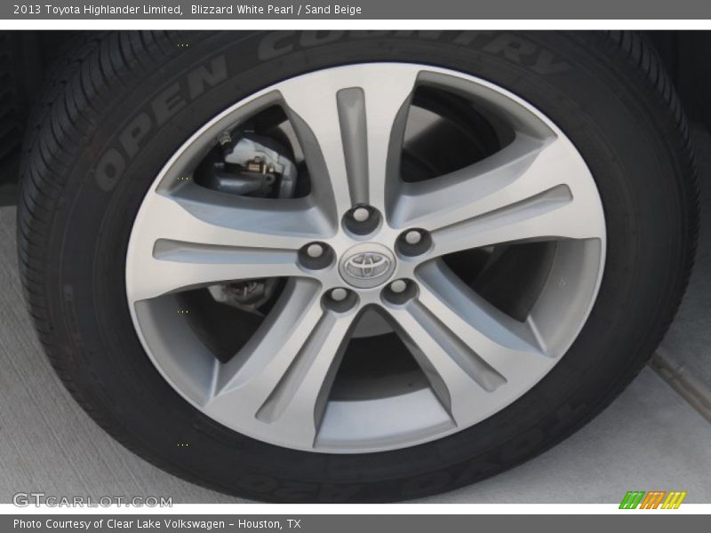 Blizzard White Pearl / Sand Beige 2013 Toyota Highlander Limited