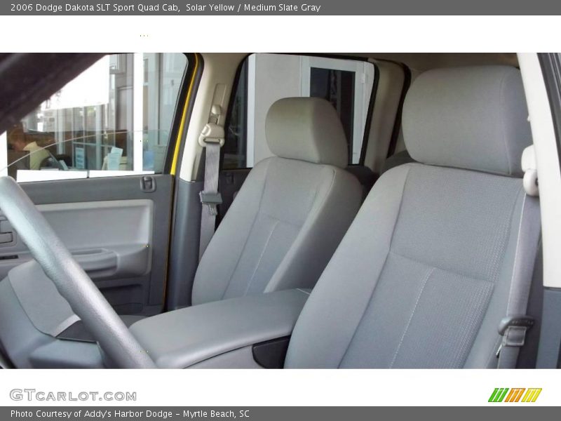 Solar Yellow / Medium Slate Gray 2006 Dodge Dakota SLT Sport Quad Cab