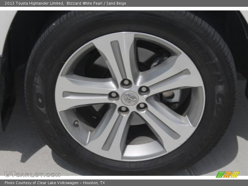 Blizzard White Pearl / Sand Beige 2013 Toyota Highlander Limited
