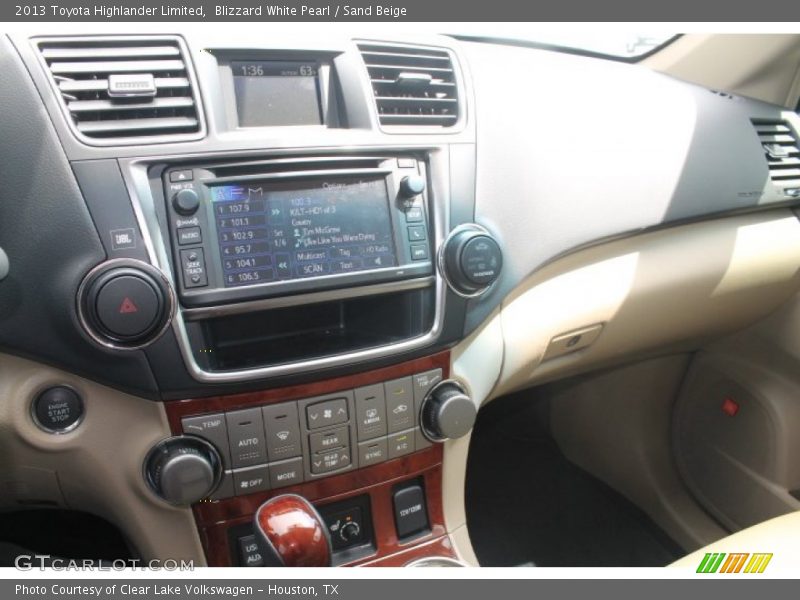 Blizzard White Pearl / Sand Beige 2013 Toyota Highlander Limited