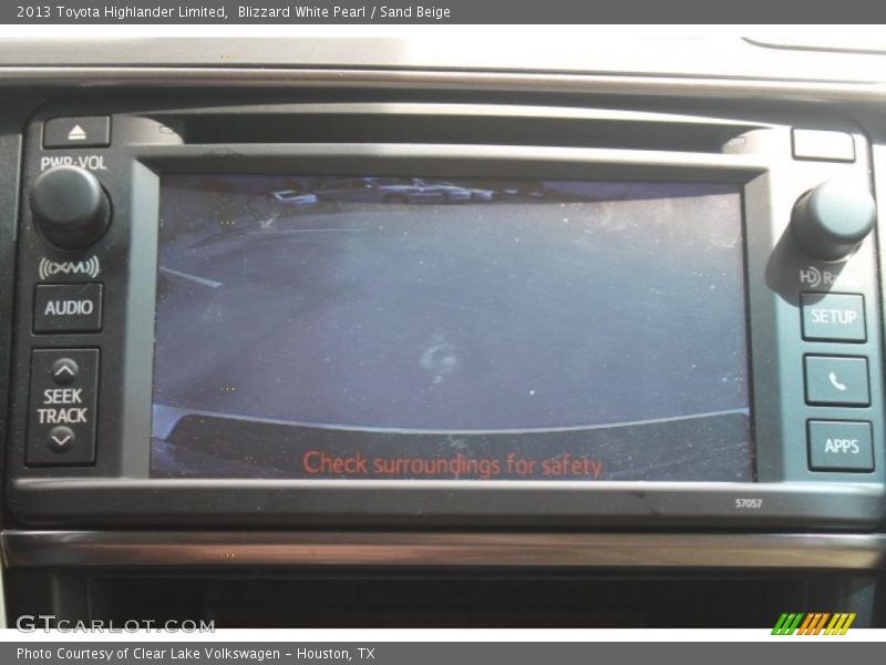 Blizzard White Pearl / Sand Beige 2013 Toyota Highlander Limited