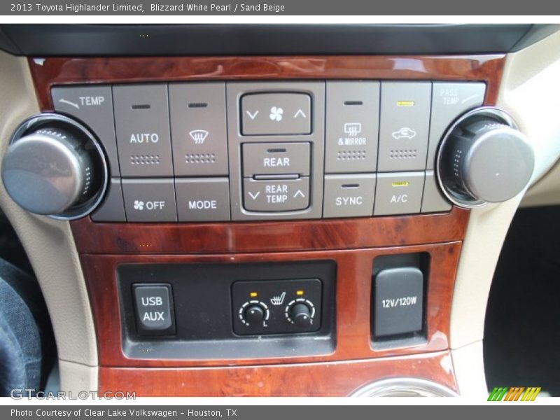 Blizzard White Pearl / Sand Beige 2013 Toyota Highlander Limited