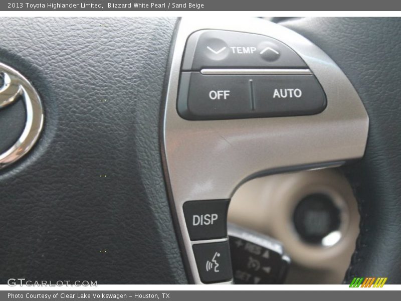 Blizzard White Pearl / Sand Beige 2013 Toyota Highlander Limited
