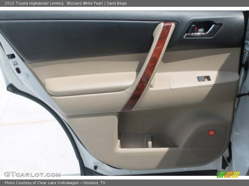 Blizzard White Pearl / Sand Beige 2013 Toyota Highlander Limited