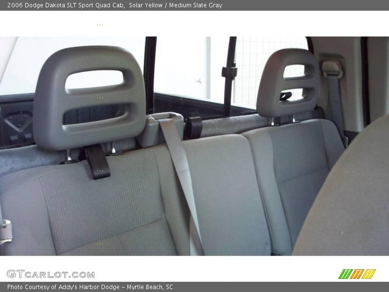 Solar Yellow / Medium Slate Gray 2006 Dodge Dakota SLT Sport Quad Cab