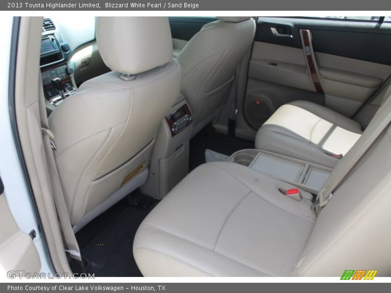 Blizzard White Pearl / Sand Beige 2013 Toyota Highlander Limited