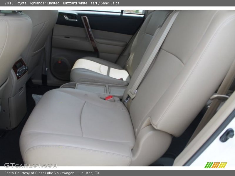 Blizzard White Pearl / Sand Beige 2013 Toyota Highlander Limited