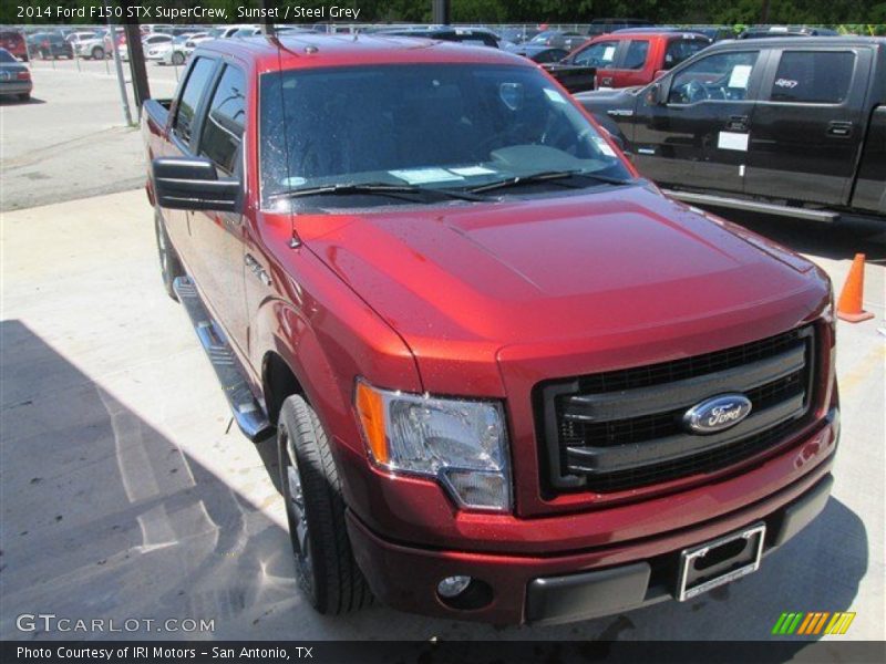 Sunset / Steel Grey 2014 Ford F150 STX SuperCrew