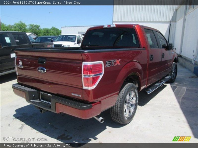 Sunset / Steel Grey 2014 Ford F150 STX SuperCrew