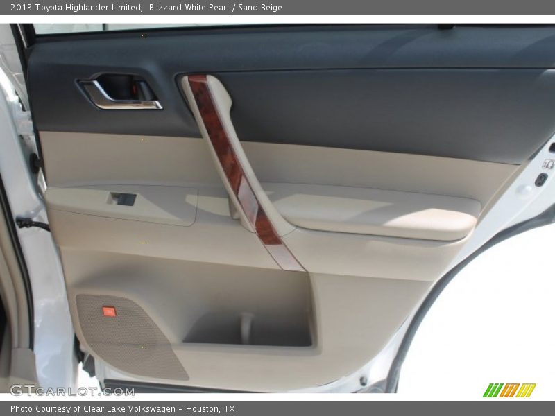 Blizzard White Pearl / Sand Beige 2013 Toyota Highlander Limited