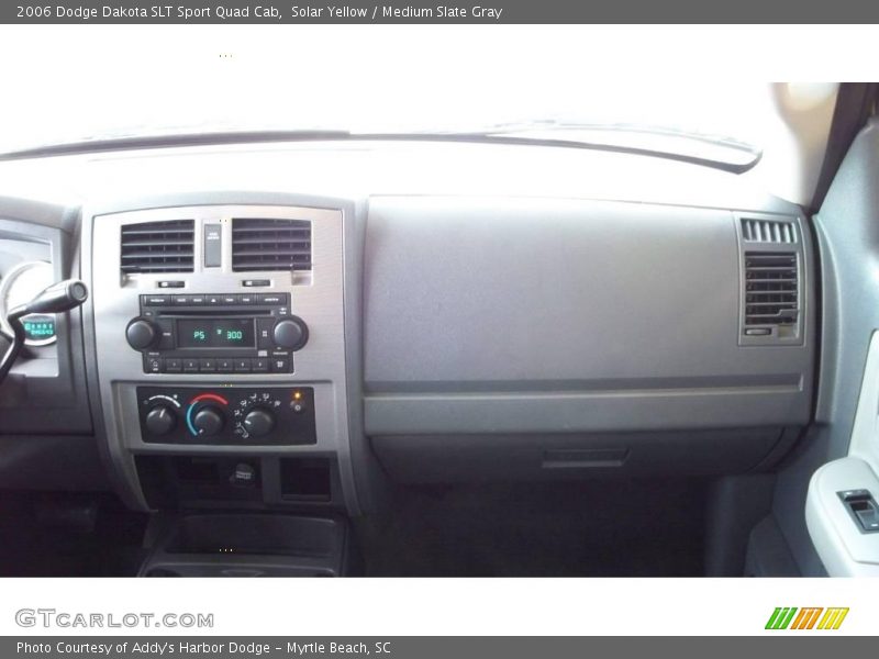 Solar Yellow / Medium Slate Gray 2006 Dodge Dakota SLT Sport Quad Cab