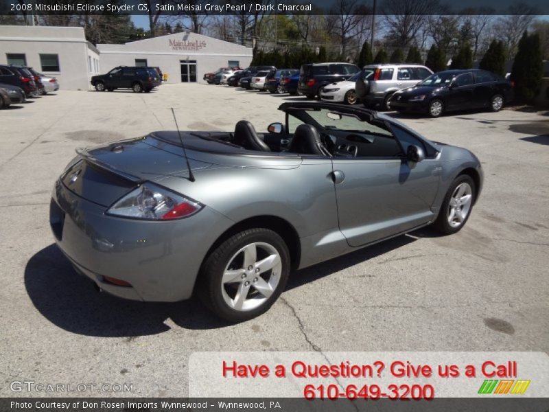 Satin Meisai Gray Pearl / Dark Charcoal 2008 Mitsubishi Eclipse Spyder GS