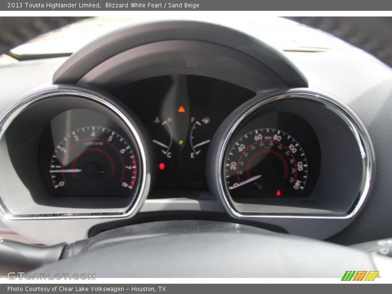 Blizzard White Pearl / Sand Beige 2013 Toyota Highlander Limited