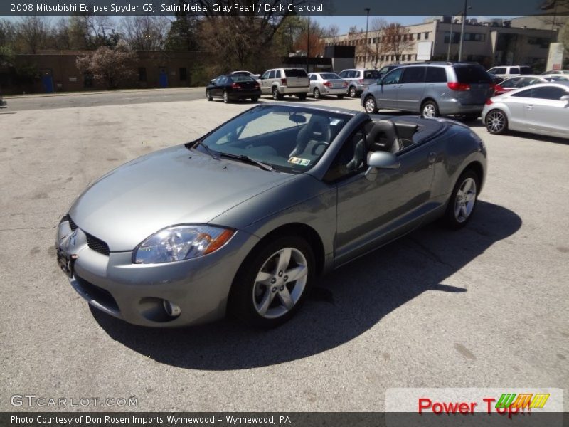 Satin Meisai Gray Pearl / Dark Charcoal 2008 Mitsubishi Eclipse Spyder GS