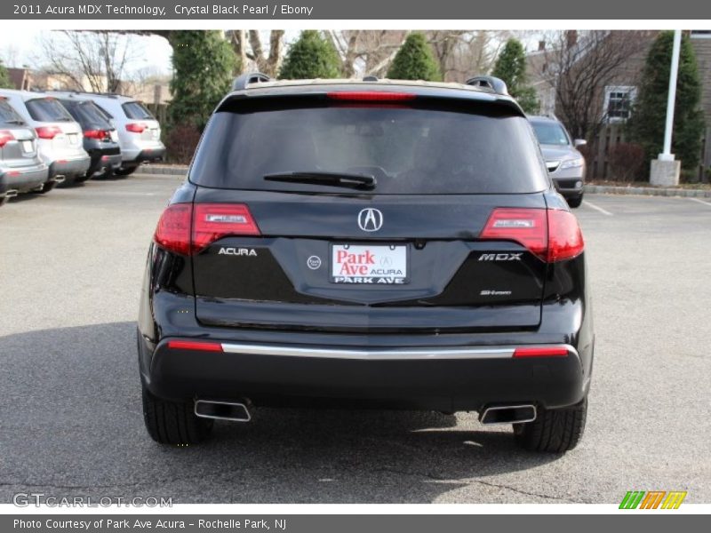 Crystal Black Pearl / Ebony 2011 Acura MDX Technology