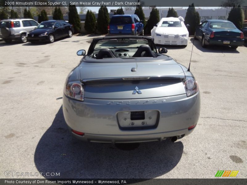 Satin Meisai Gray Pearl / Dark Charcoal 2008 Mitsubishi Eclipse Spyder GS