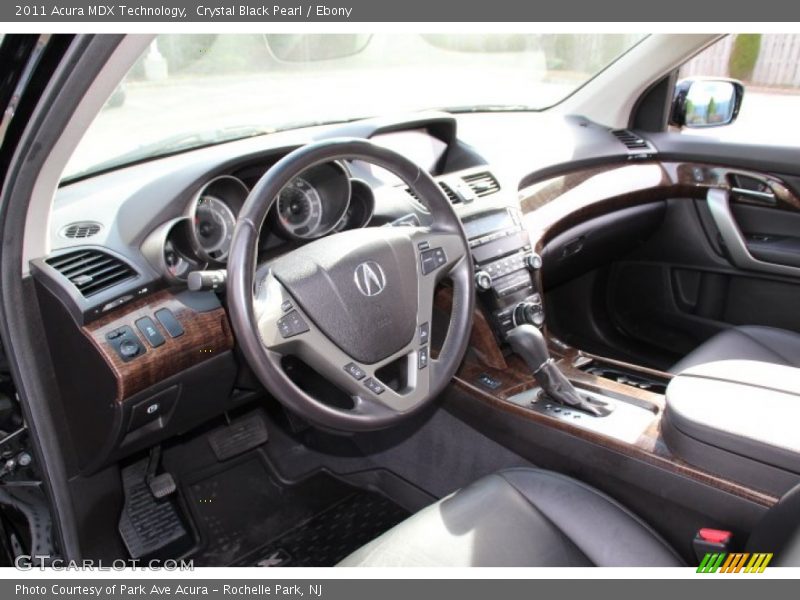 Crystal Black Pearl / Ebony 2011 Acura MDX Technology