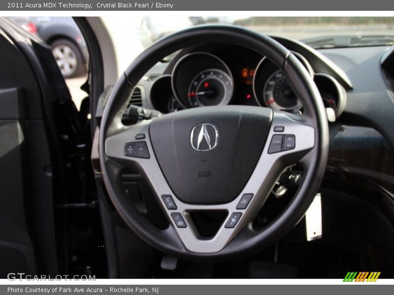 Crystal Black Pearl / Ebony 2011 Acura MDX Technology