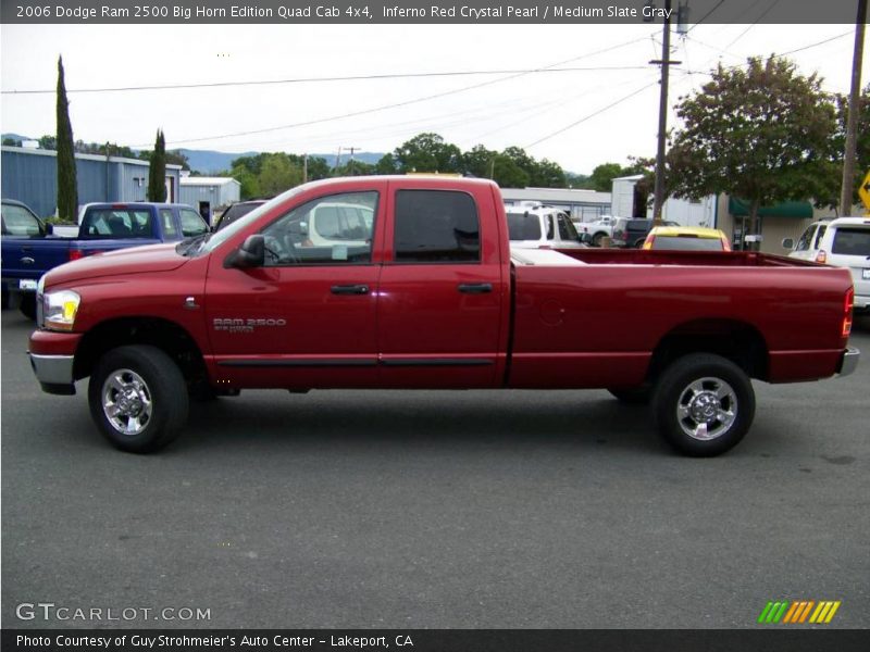 Inferno Red Crystal Pearl / Medium Slate Gray 2006 Dodge Ram 2500 Big Horn Edition Quad Cab 4x4