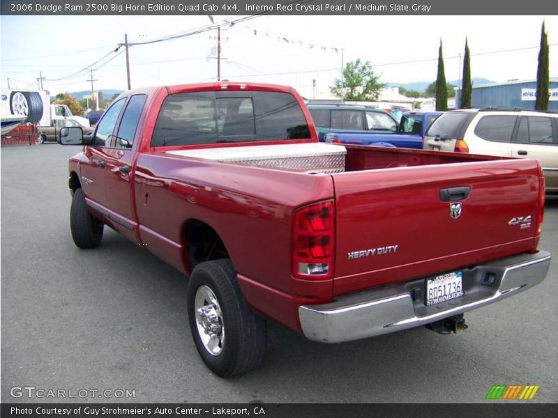 Inferno Red Crystal Pearl / Medium Slate Gray 2006 Dodge Ram 2500 Big Horn Edition Quad Cab 4x4